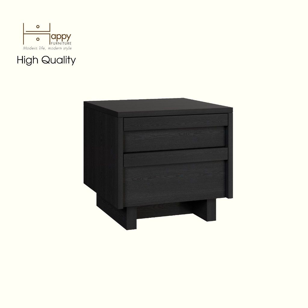 HAPPY FURNITURE , Táp đầu giường 2 ngăn kéo - MAVIS , THK_142 , 40cm x 40cm x 38cm
