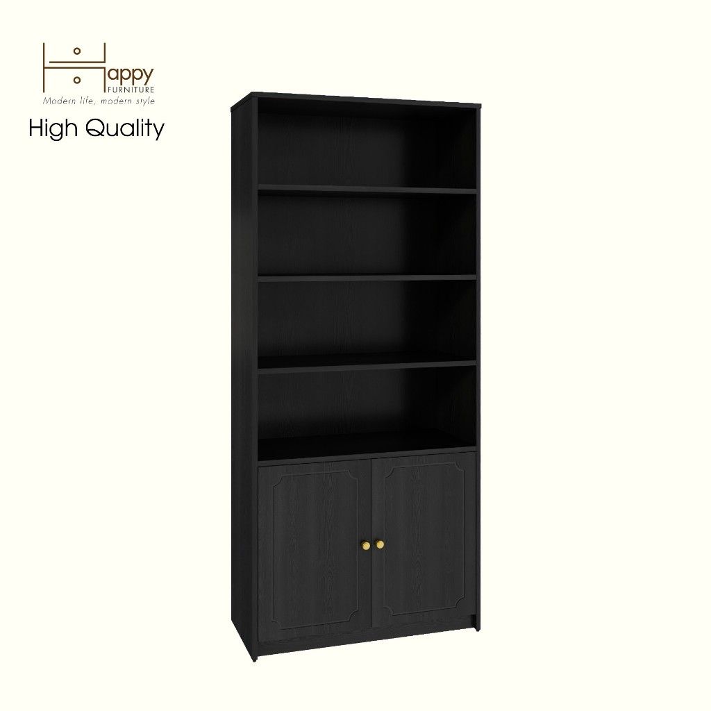 HAPPY FURNITURE , Kệ lưu trữ 6 tầng 2 cửa mở - NERIS , TCM_148 , 80cm x 36cm x 180cm