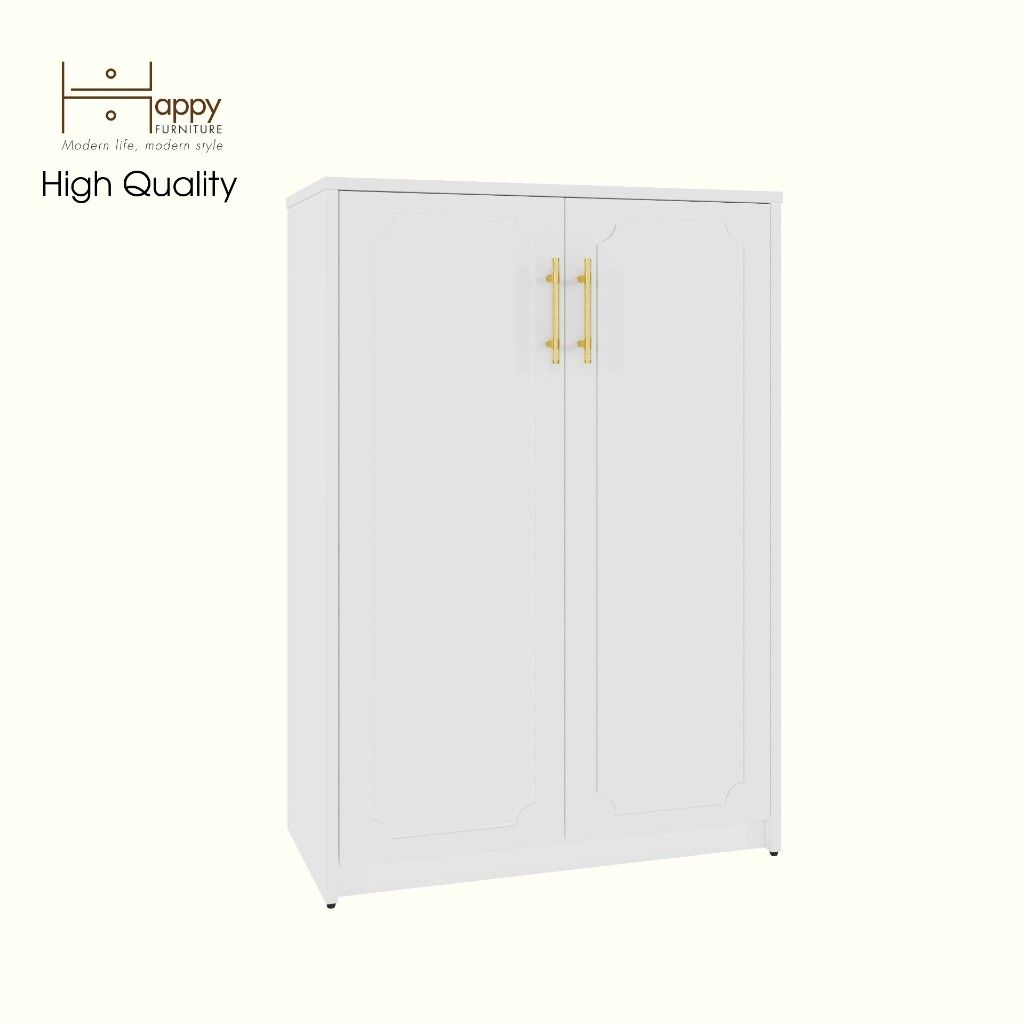 HAPPY FURNITURE , Tủ lưu trữ 2 cửa mở - NERIS , TCM_145 , 70cm x 34cm x 100cm