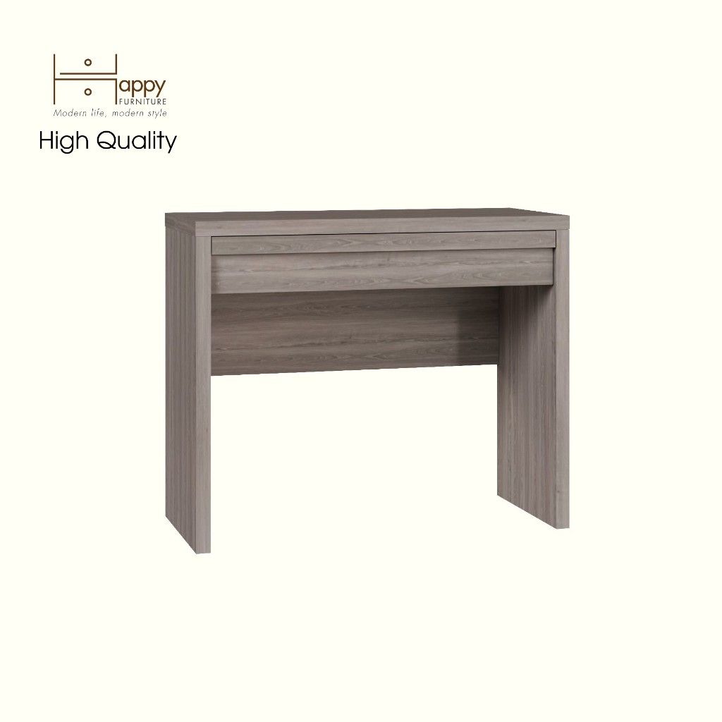 HAPPY FURNITURE , Bàn trang điểm 1 ngăn kéo - MAVIS , BAN_081 , 90cm x 45cm x 75cm