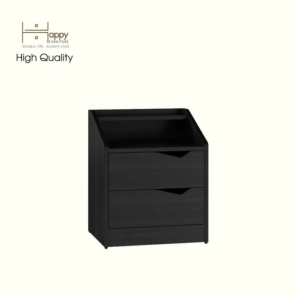 HAPPY FURNITURE , Táp đầu giường 2 ngăn kéo - WINNI , THK_138 , 46cm x 40cm x 56cm