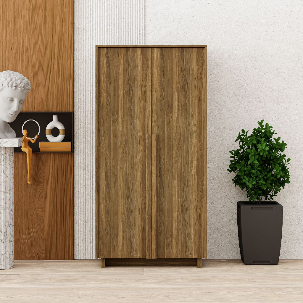 HAPPY FURNITURE , Tủ quần áo 2 cánh mở - MAVIS , TCM_160 , 90cm x 54cm x 180cm