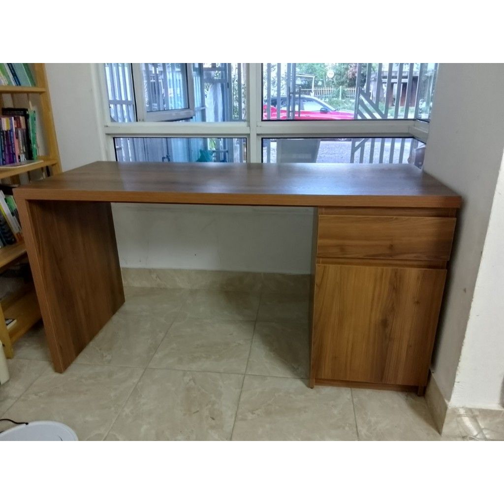 HAPPY FURNITURE , Bàn làm việc 2 ngăn đựng đồ -DOOBIE , BAN_002 , 140cm x 60cm x 73cm