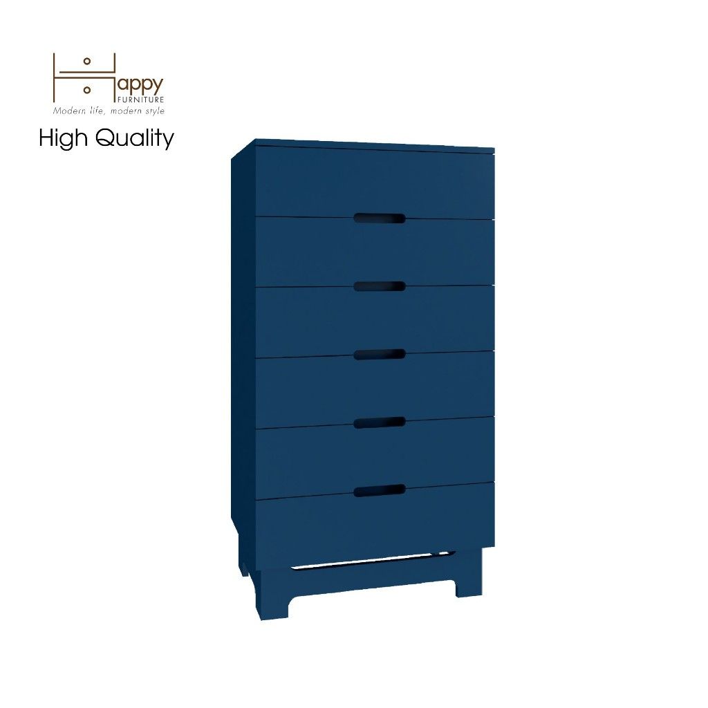 HAPPY FURNITURE , Tủ lưu trữ 6 ngăn kéo - MOLLY , THK_105 , 64cm x 45cm x 120cm