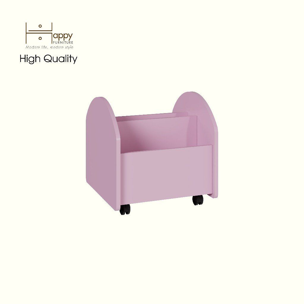 HAPPY FURNITURE , Thùng lưu trữ cho trẻ em có bánh xe - KID , TLT_002 , 45cm x 53cm x 47cm