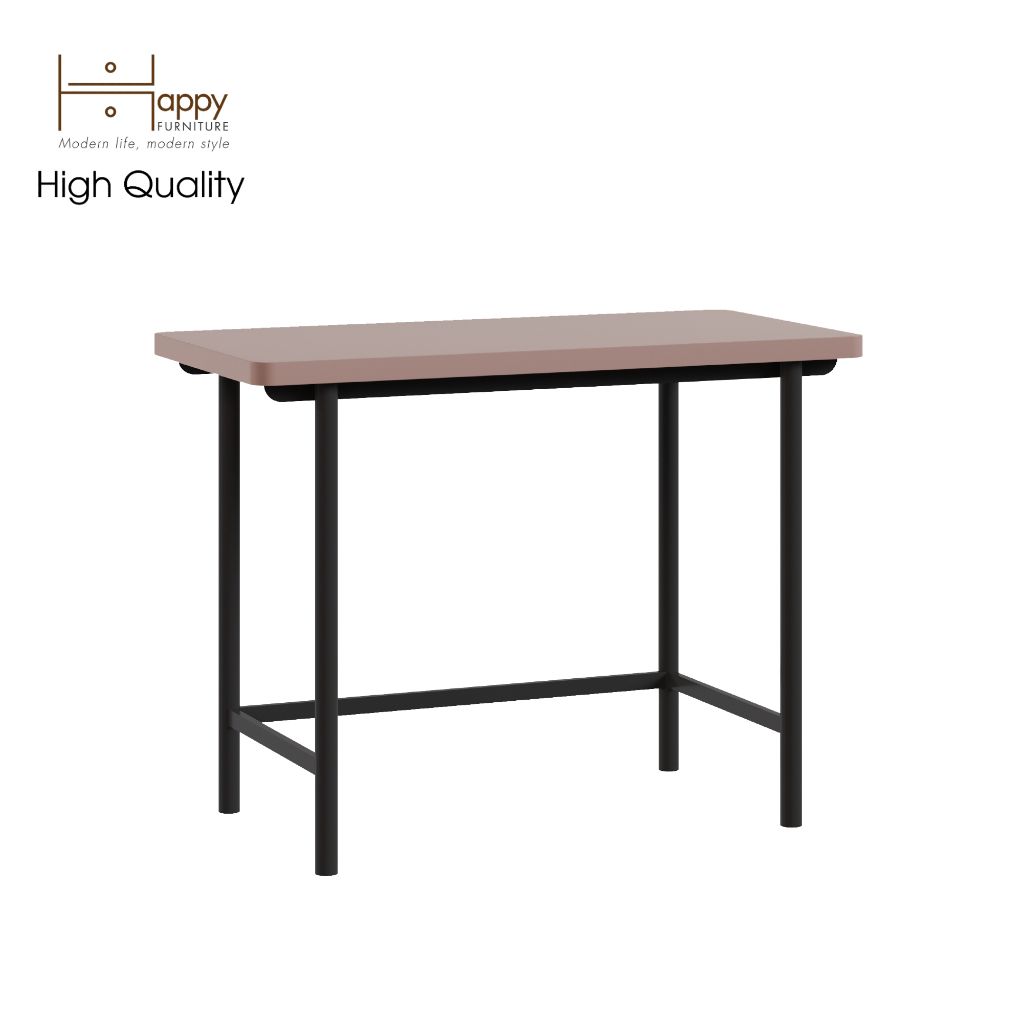 HAPPY FURNITURE , Bàn làm việc đơn chân sắt - SWEETY , BAN_045 , 100cm x 50cm x 75cm