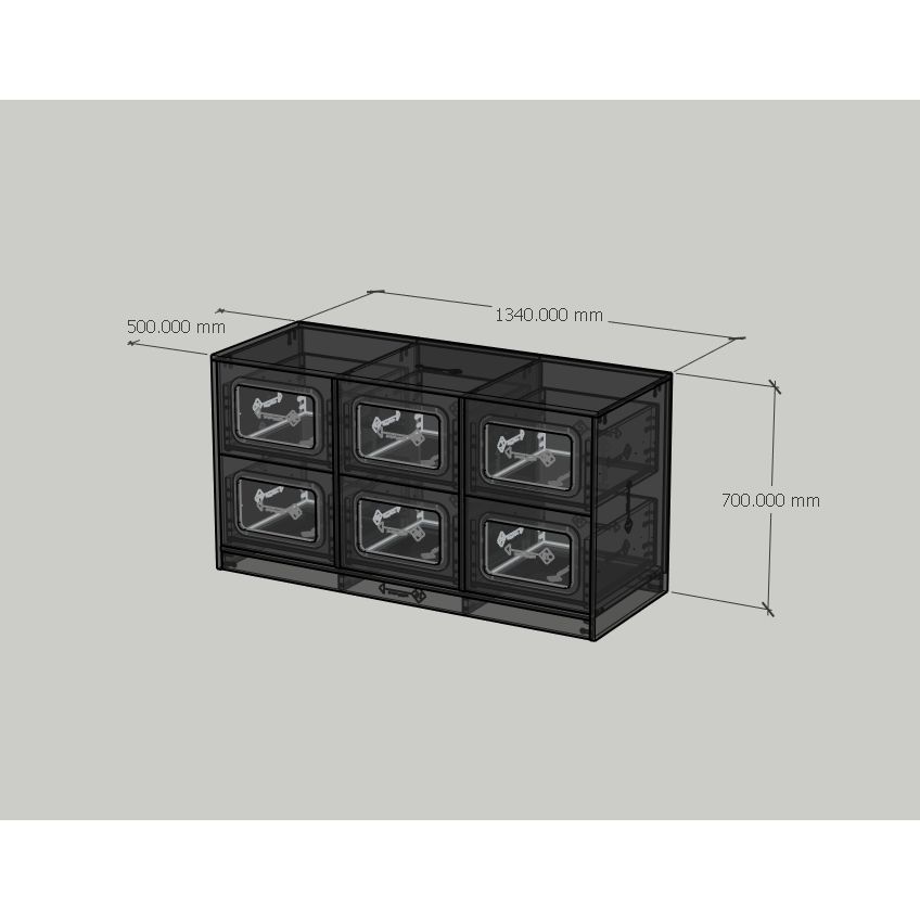 HAPPY FURNITURE , Tủ lưu trữ 4 ngăn kéo - TASY ,THK_318 , 134cm x 50cm x 70cm DxRxC