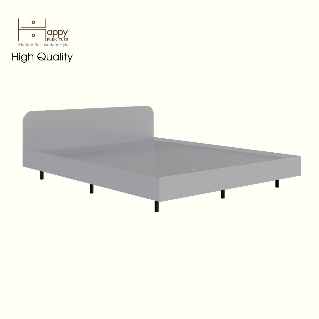 HAPPY FURNITURE , Giường ngủ chân sắt - SISEEL , GNG_170 GNG_171 GNG_172 GNG_173 , 203cm x 29cm