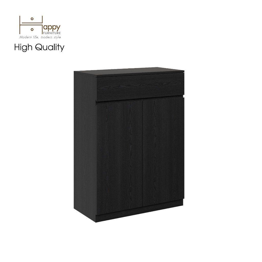 HAPPY FURNITURE , Tủ lưu trữ 2 cánh mở 1 ngăn kéo - OLA , TCM_078 , 80cm x 40cm x 110cm