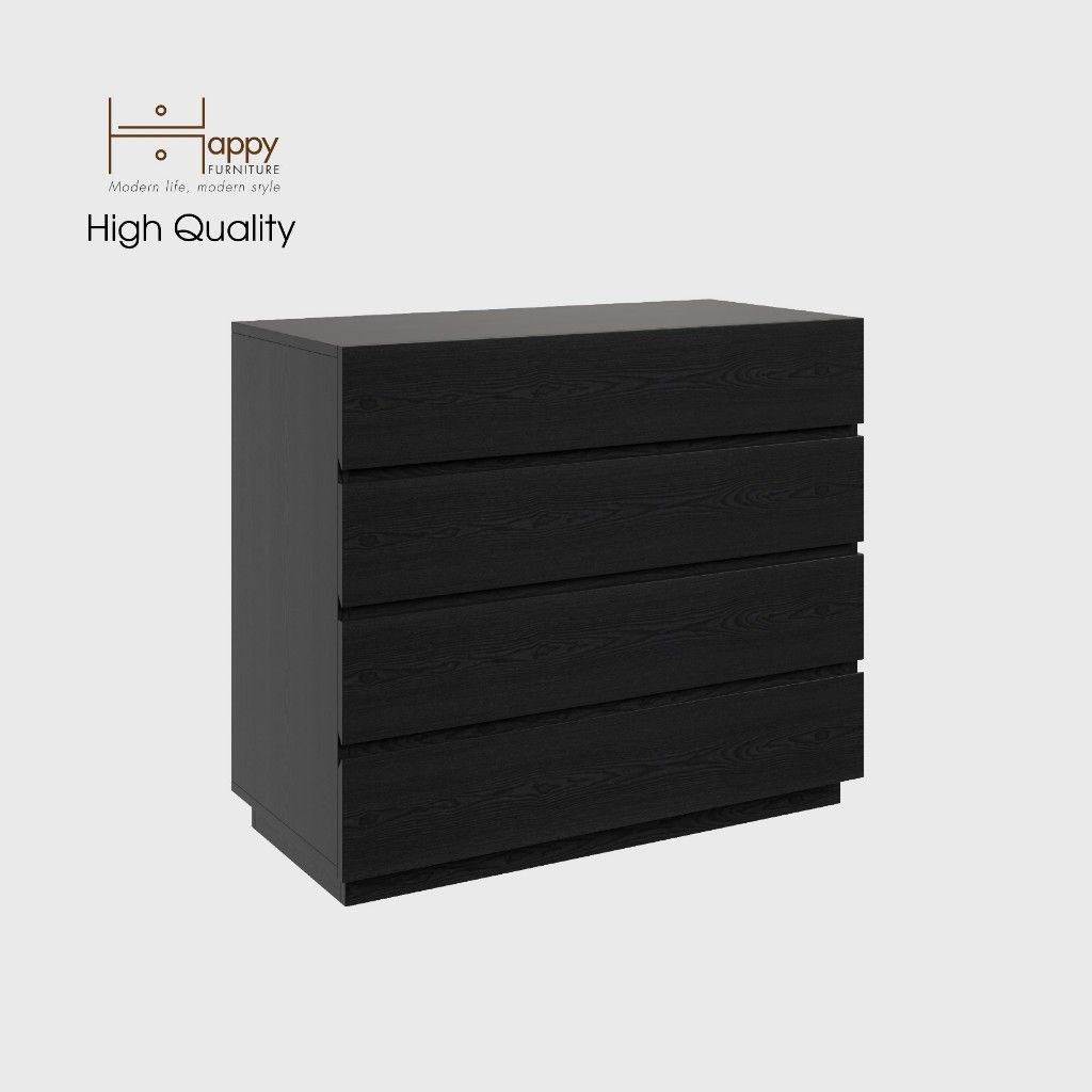 HAPPY FURNITURE , Tủ đựng đồ 4 ngăn kéo - MACRO , THK_039 , 92cm x 45cm x 80cm