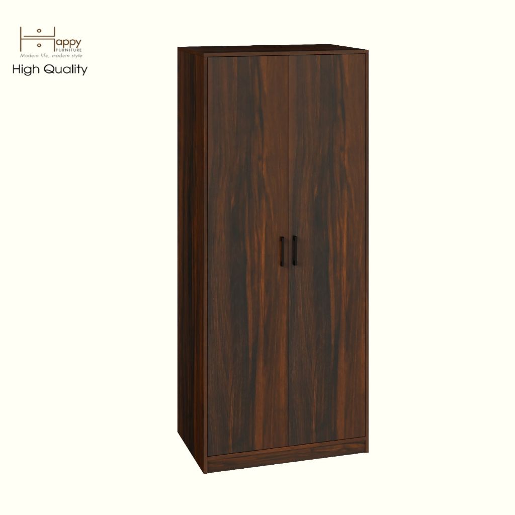 HAPPY FURNITURE , HEINEE - Tủ quần áo 2 cửa mở, TCM_216 , 80cm x 54cm x 190cm DxRxC, sản phẩm phổ thông