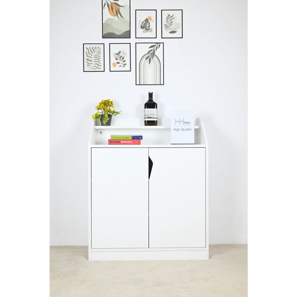 HAPPY FURNITURE, Tủ giày 2 cánh mở - WINNI , TCM_155 , 74cm x 34cm x 90cm