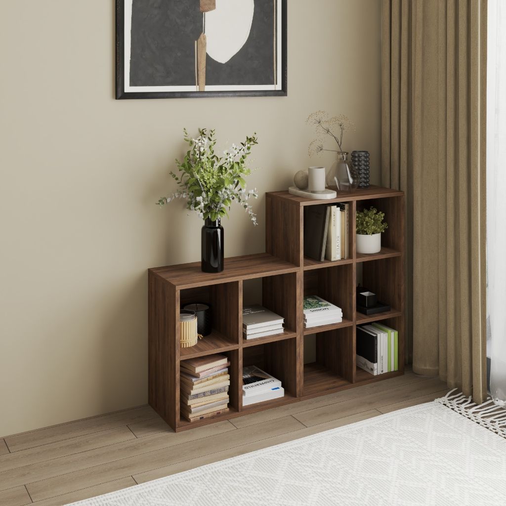 HAPPY FURNITURE , COMBO 2 kệ sách - CHANN, KSA_104 , 108cm x 28cm x 80cm DxRxC