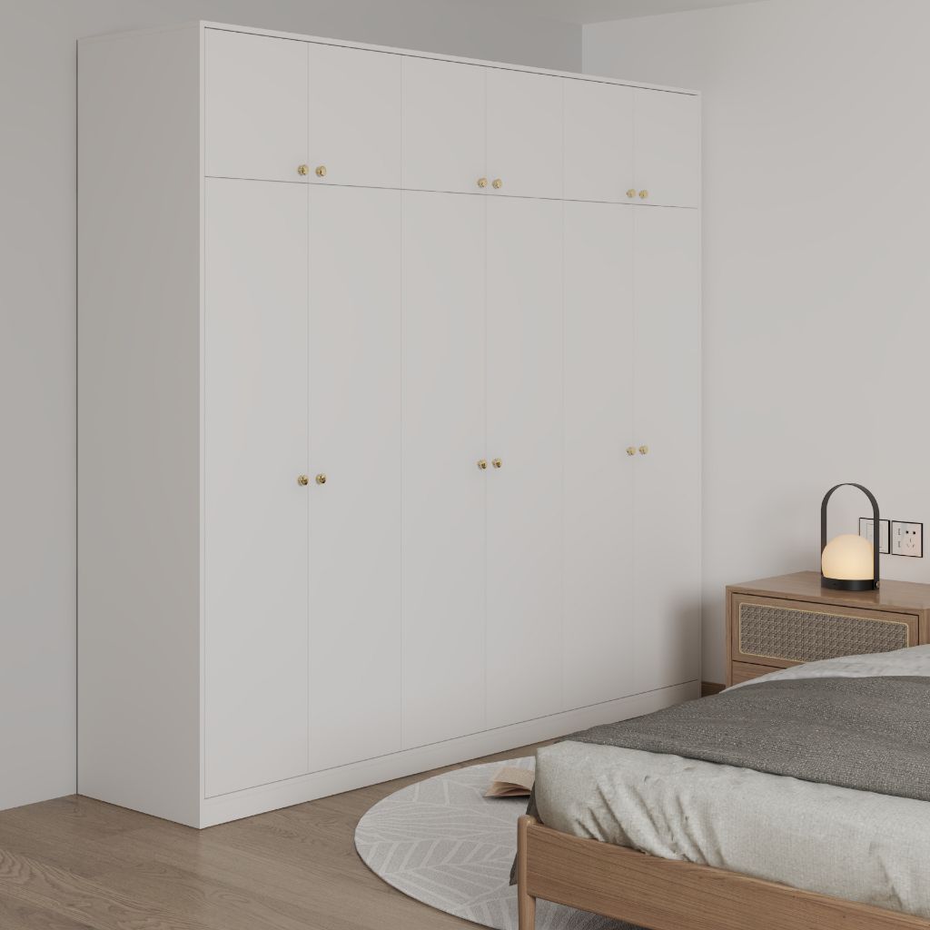 HAPPY FURNITURE , Tủ quần áo 2 ngăn kéo cỡ lớn - ELEGANT , TCM_043 , 240cm x 54cm x 220cm