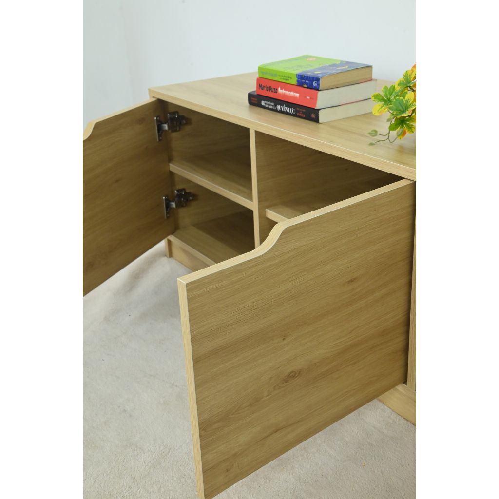 HAPPY FURNITURE , Kệ TV 4 cửa mở - ASO, KTV_092 , 180cm x 45cm x 45cm DxRxC