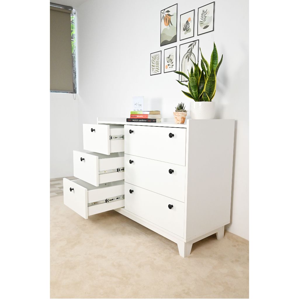 HAPPY FURNITURE , Tủ đựng đồ 6 ngăn kéo - KINA , THK_073 , 106cm x 45cm x 84cm
