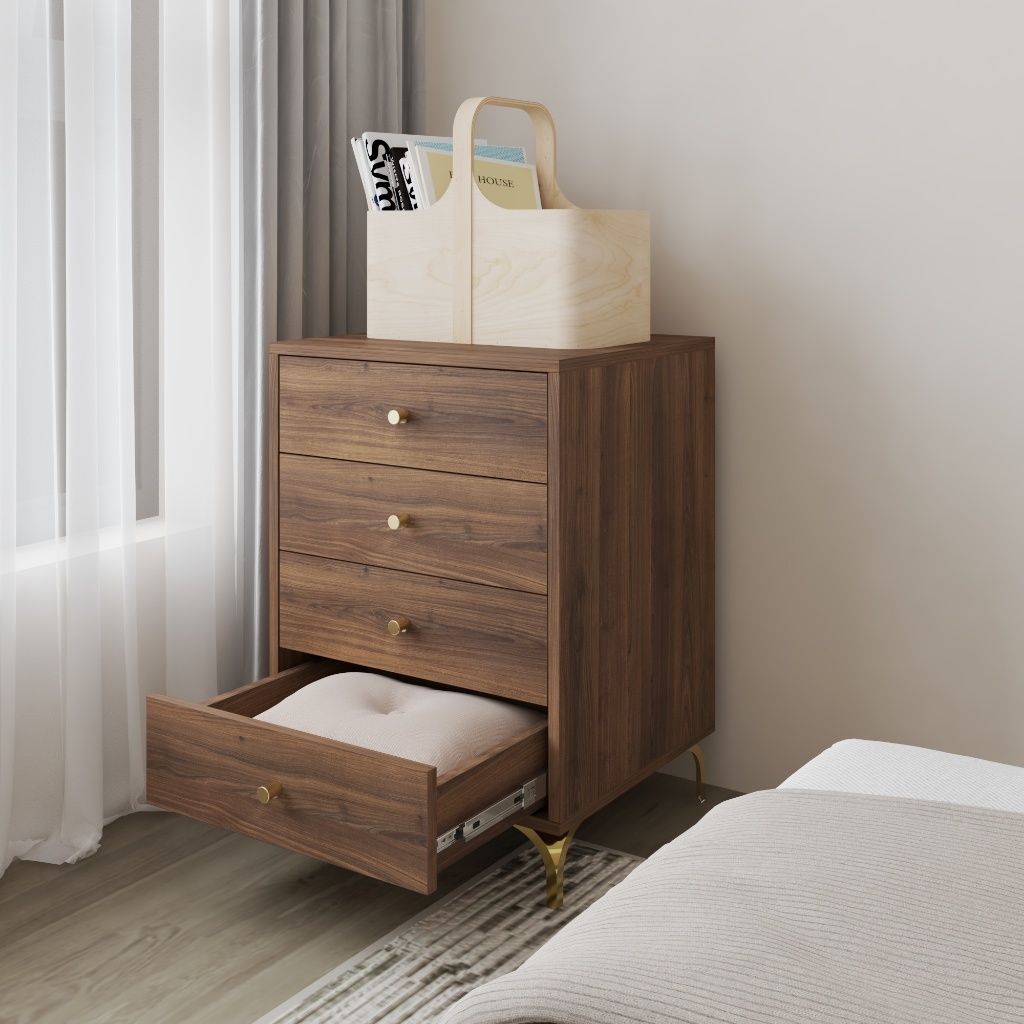HAPPY FURNITURE , Tủ lưu trữ 4 ngăn kéo - HAPPI, THK_269 , 50cm x 45cm x 72cm DxRxC