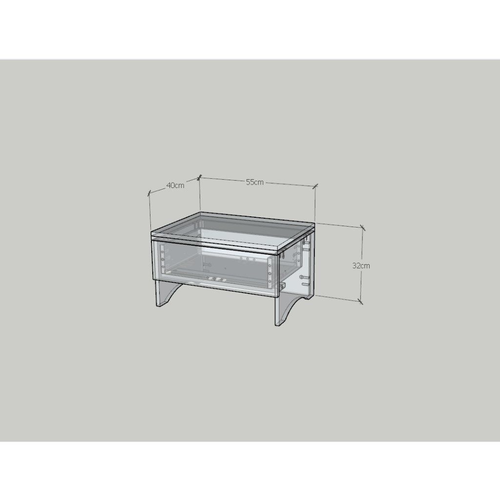HAPPY FURNITURE , Táp đầu giường 1 ngăn kéo - CHEVY, THK_260 , 55cm x 40cm x 32cm DxRxC