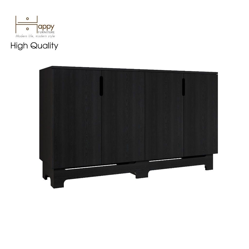 HAPPY FURNITURE , Tủ lưu trữ 4 cánh mở - MOLLY , TCM_105 , 140cm x 40cm x 82cm