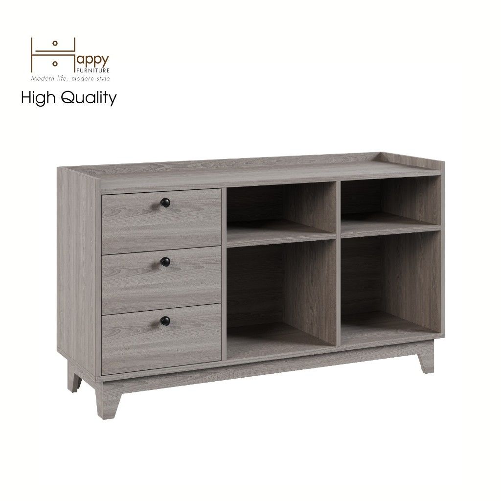 HAPPY FURNITURE , Tủ đựng đồ 7 ngăn - KINA , THK_075 , 124cm x 40cm x 72cm