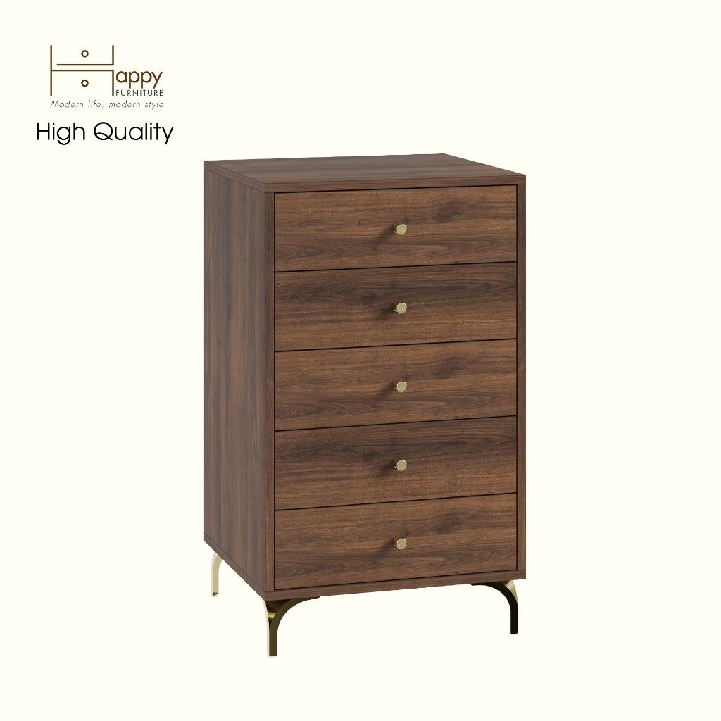 HAPPY FURNITURE , Tủ lưu trữ 5 ngăn kéo - HAPPI, THK_270 , 50cm x 45cm x 87cm DxRxC