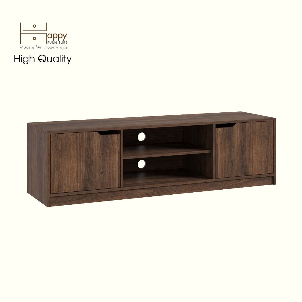 HAPPY FURNITURE , Kệ TV 2 cửa mở - ASO, KTV_091 , 160cm x 45cm x 45cm DxRxC
