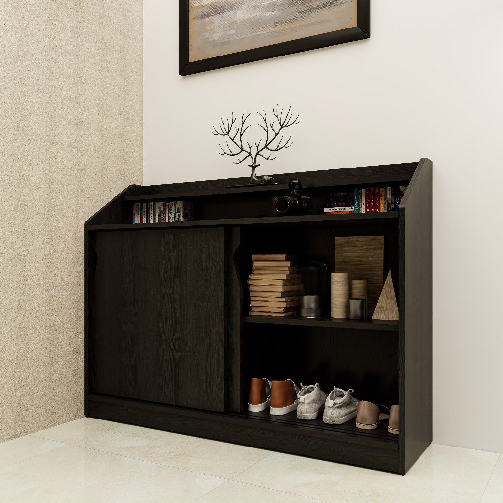 HAPPY FURNITURE , Tủ lưu trữ 2 cánh lùa - WINNI , TCL_037 , 120cm x 34cm x 90cm