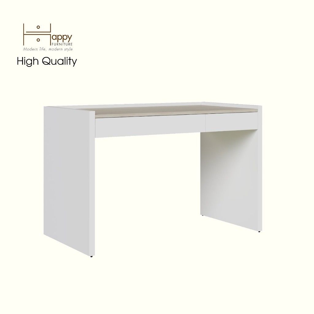 HAPPY FURNITURE , Bàn làm việc 2 ngăn kéo - VIGGO , BAN_088 , 120cm x 59cm x 77cm