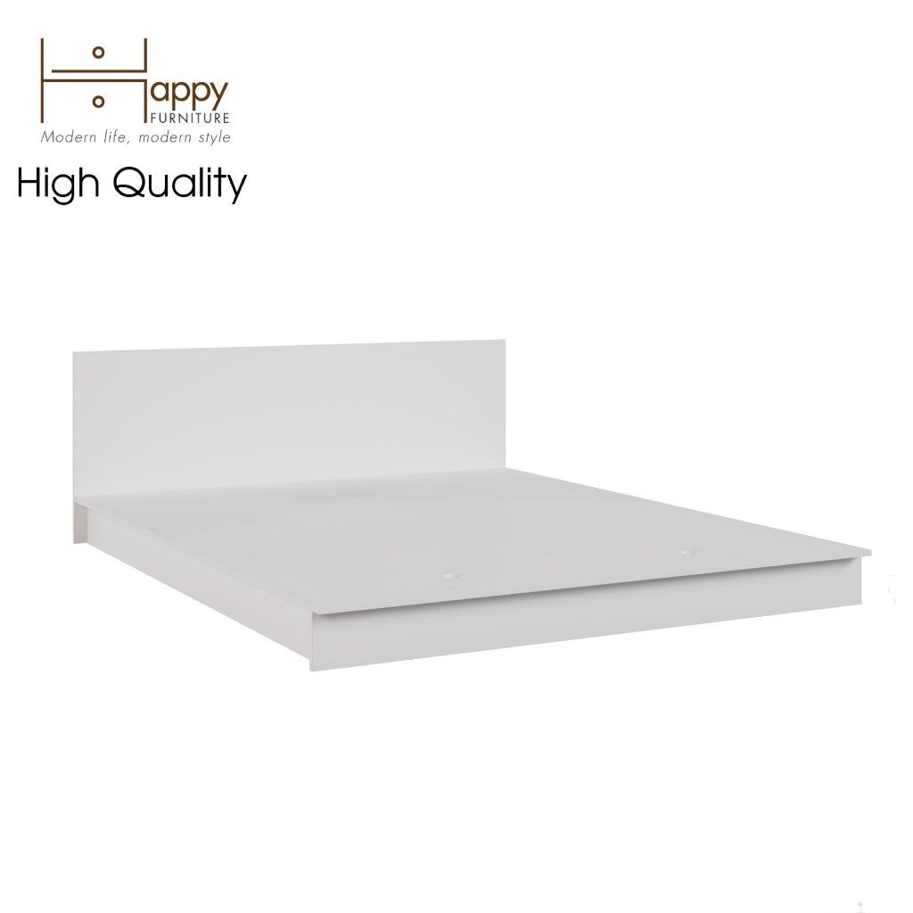HAPPY FURNITURE , Giường ngủ kiểu Nhật - WESLEY , GNG_036 GNG_037 GNG_038 GNG_039 , 210x16cm , dài x cao