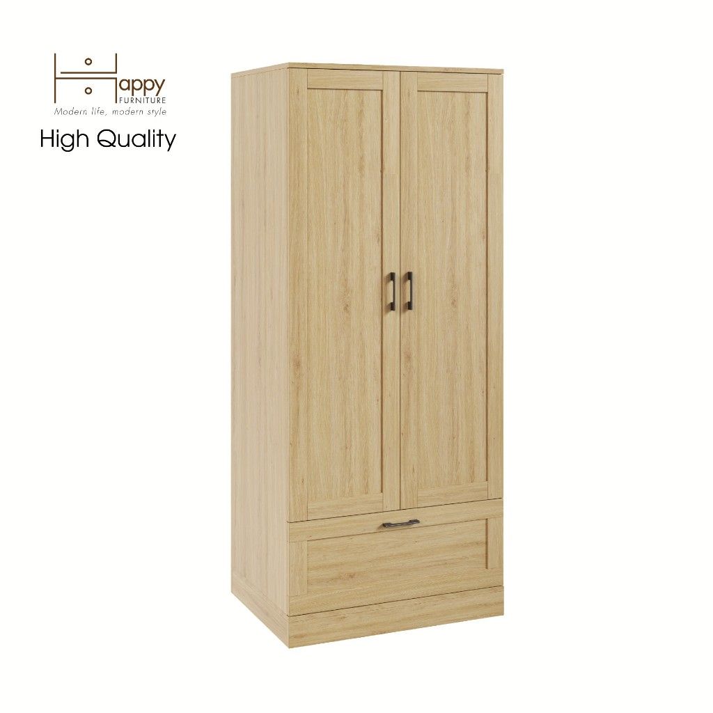 HAPPY FURNITURE , Tủ treo quần áo tiện dụng - SALY , TCM_010 , 76cm x 56cm x 180cm