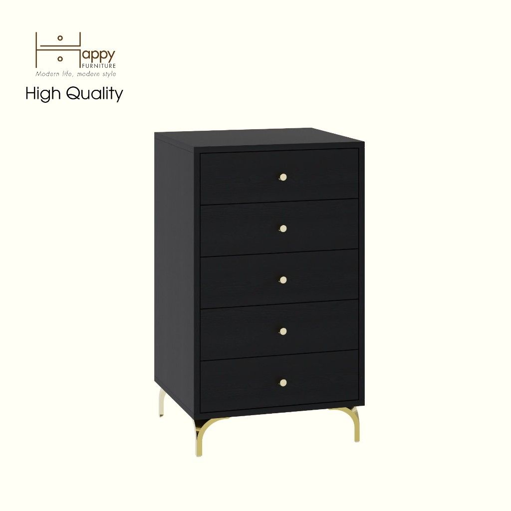 HAPPY FURNITURE , Tủ lưu trữ 5 ngăn kéo - HAPPI, THK_270 , 50cm x 45cm x 87cm DxRxC