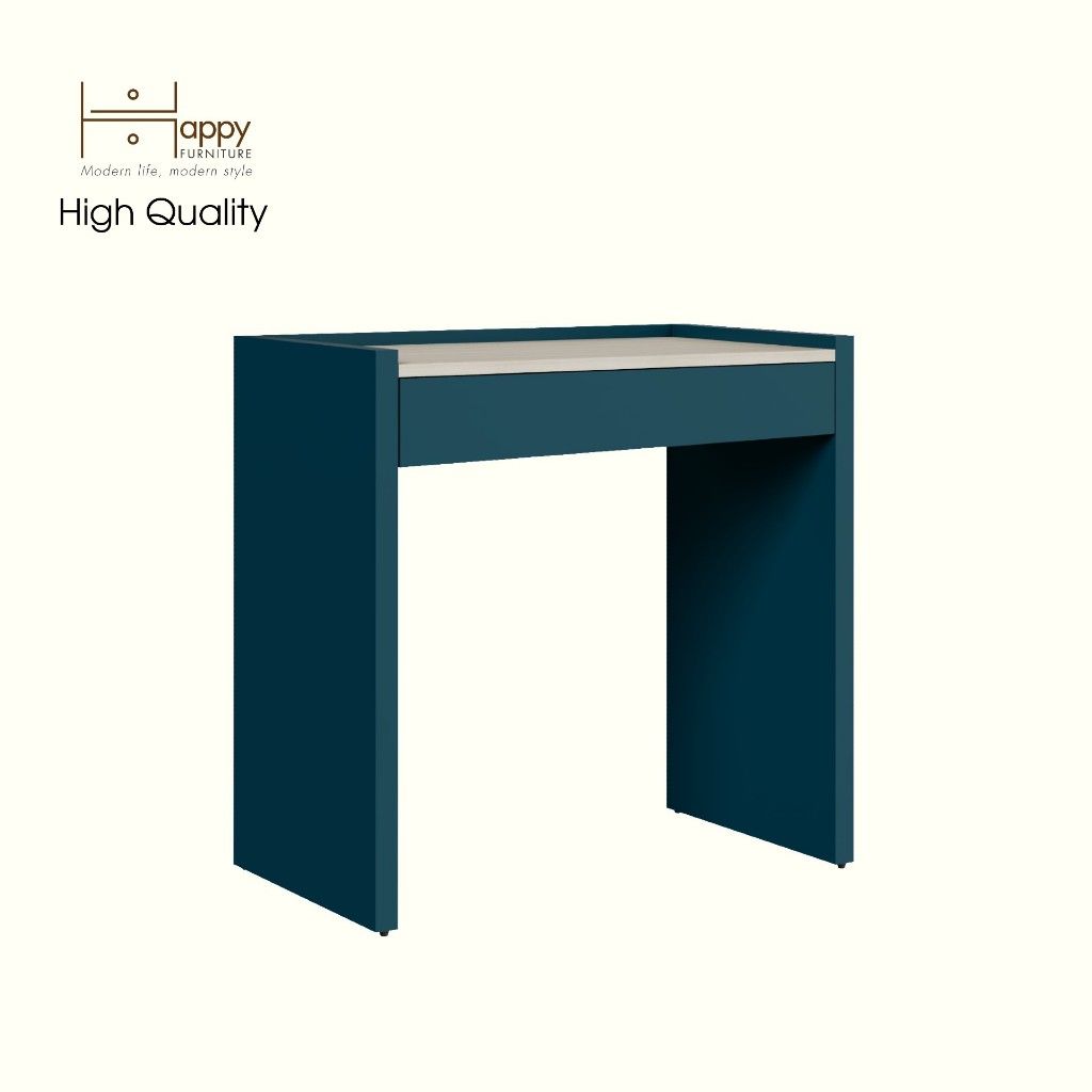 HAPPY FURNITURE , Bàn trang điểm 1 ngăn kéo - VIGGO , BAN_089 , 80cm x 45cm x 78cm