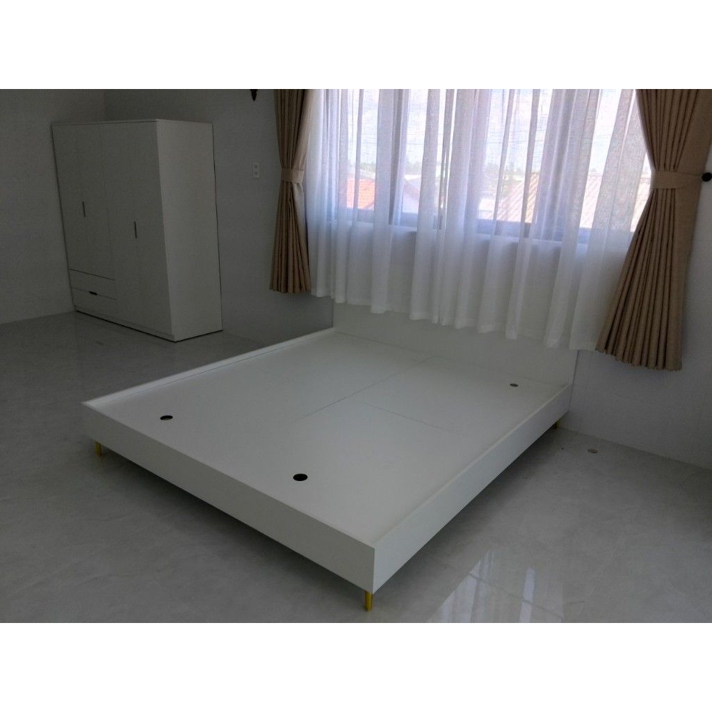HAPPY FURNITURE , Giường ngủ chân sắt - HAPPI, GNG_234 GNG_235 GNG_236 GNG_237 , 203cm x 30cm DxC