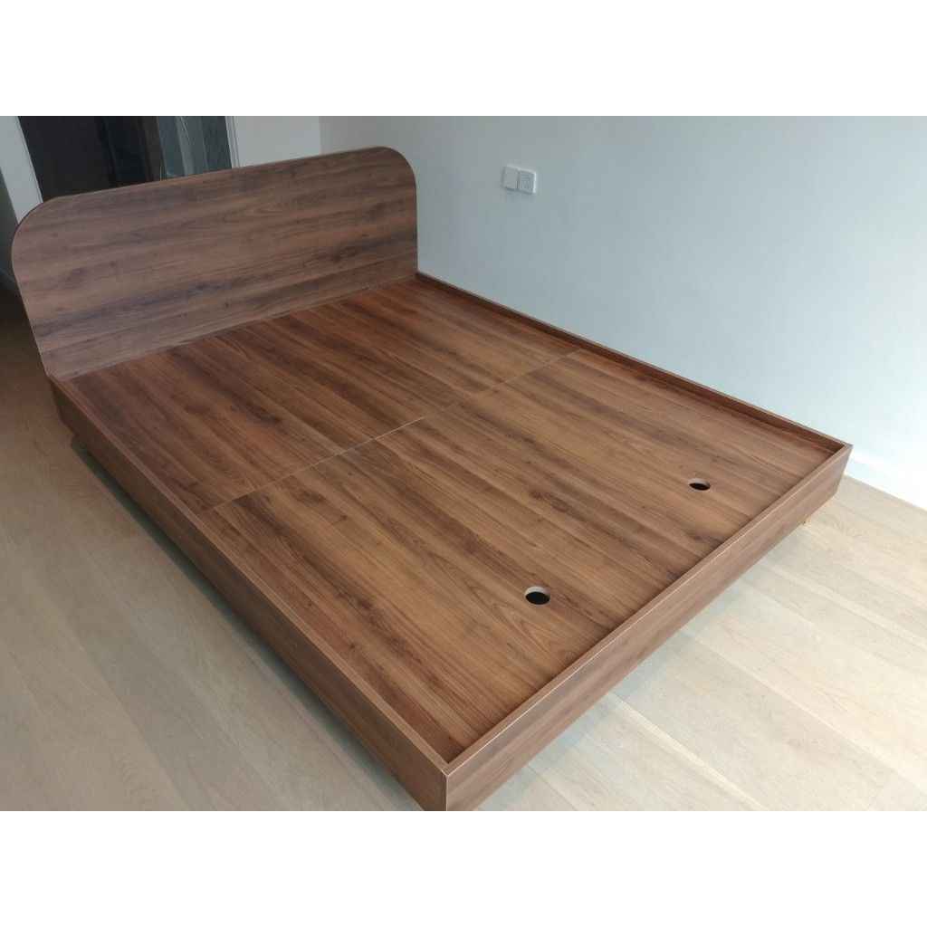 HAPPY FURNITURE , Giường ngủ chân sắt - HAPPI, GNG_234 GNG_235 GNG_236 GNG_237 , 203cm x 30cm DxC