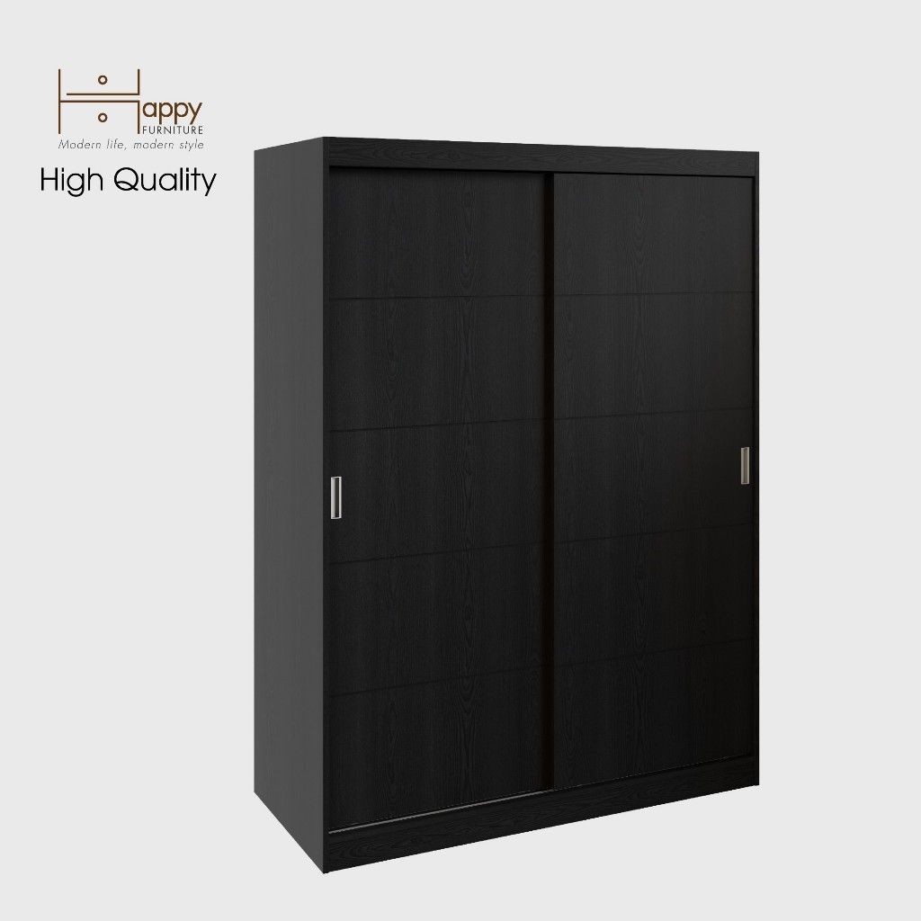 HAPPY FURNITURE , Tủ treo quần áo 1m5x2m - RUNI , TCL_004 , 150cm x 60cm x 203cm