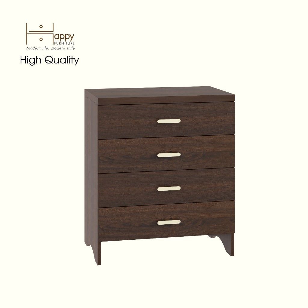 HAPPY FURNITURE , Tủ lưu trữ 4 ngăn kéo - CHEVY, THK_261 , 70cm x 45cm x 82cm DxRxC