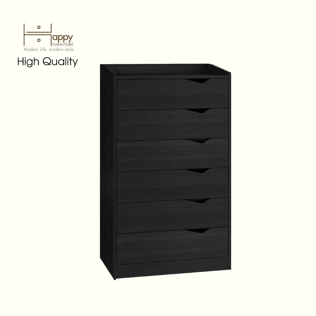 HAPPY FURNITURE , Tủ lưu trữ 6 ngăn kéo - WINNI , THK_139 , 70cm x 45cm x 120cm