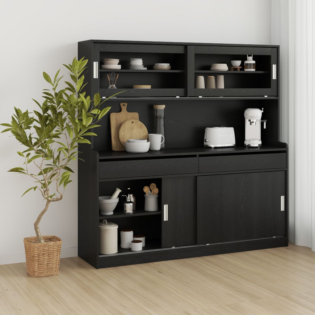 HAPPY FURNITURE , Kệ lưu trữ nhà bếp - LUCA , TCL_013 , 160cm x 42cm x 160cm