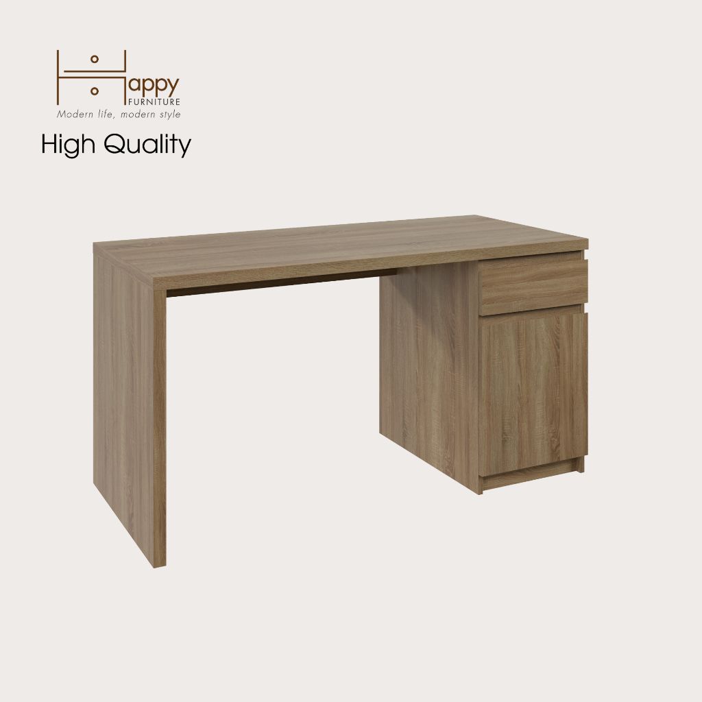 HAPPY FURNITURE , Bàn làm việc 2 ngăn đựng đồ -DOOBIE , BAN_002 , 140cm x 60cm x 73cm