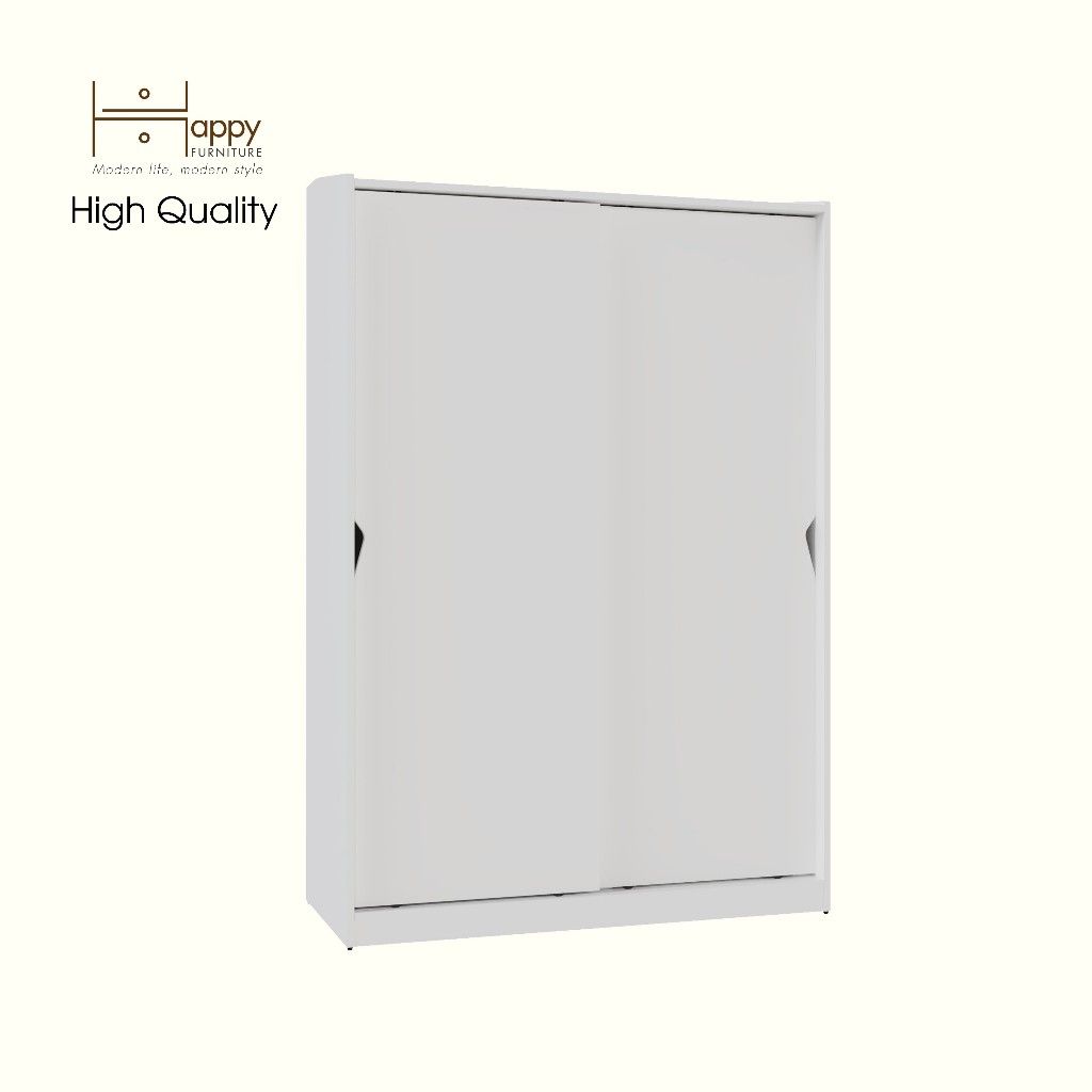 HAPPY FURNITURE , Tủ quần áo 2 cánh lùa - WINNI , TCL_036 , 120cm x 54cm x 180cm