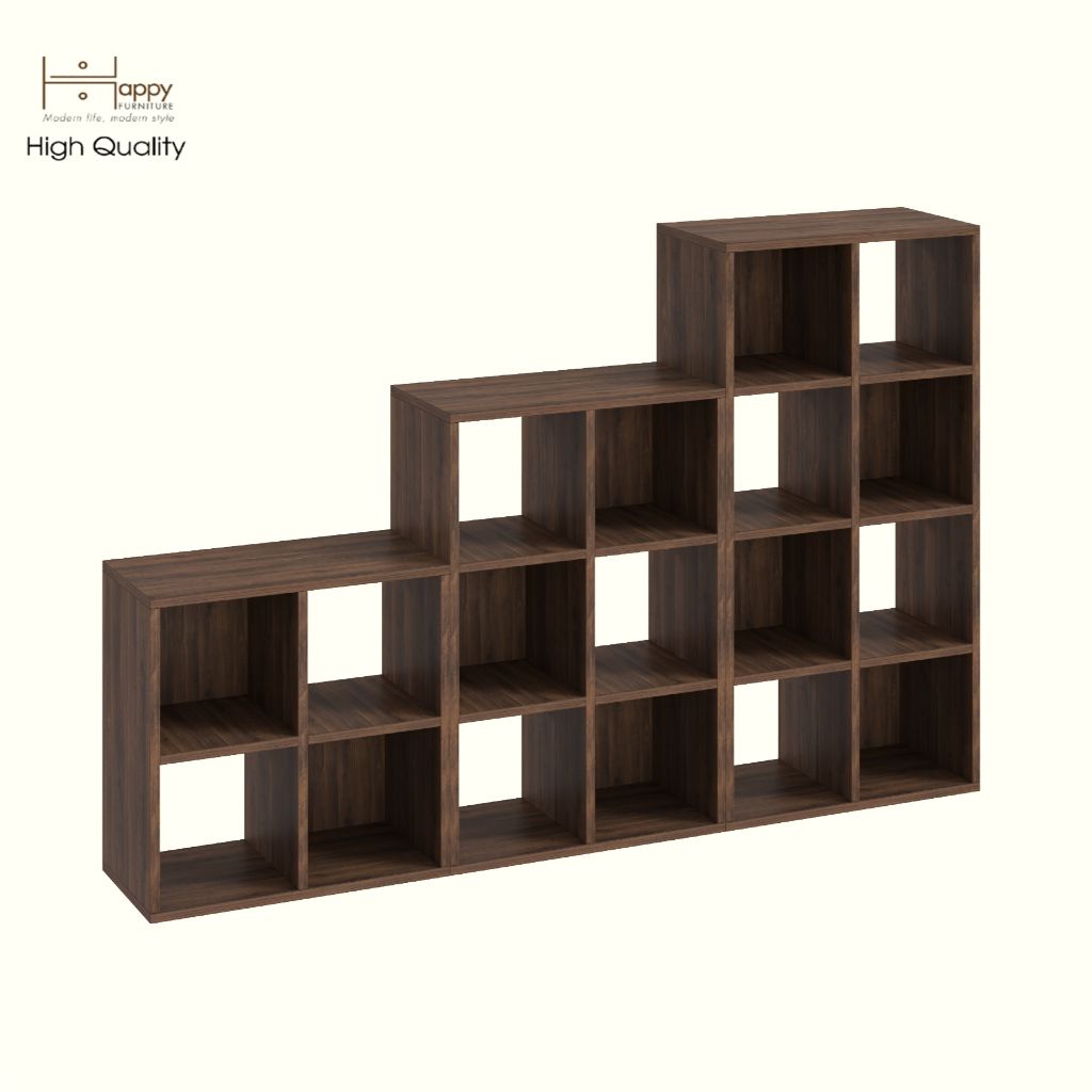 HAPPY FURNITURE , COMBO 3 kệ sách - CHANN, KSA_111 , 162cm x 28cm x 106cm DxRxC