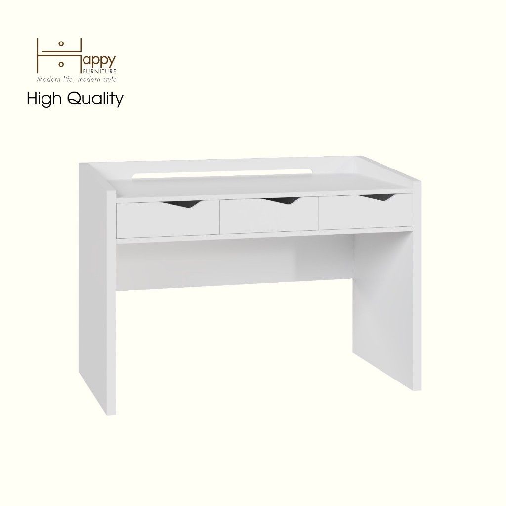 HAPPY FURNITURE , Bàn làm việc 3 ngăn kéo - WINNI , BAN_078 , 120cm x 59cm x 83cm