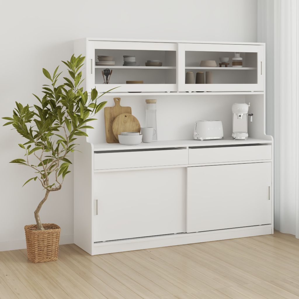HAPPY FURNITURE , Kệ lưu trữ nhà bếp - LUCA , TCL_013 , 160cm x 42cm x 160cm