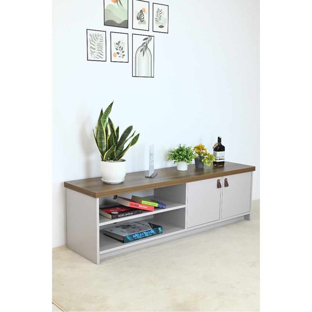HAPPY FURNITURE , Kệ Tivi 4 ngăn - NOMIA , KTV_009 , 150cm x 38cm x 45cm