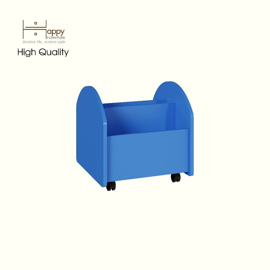 HAPPY FURNITURE , Thùng lưu trữ cho trẻ em có bánh xe - KID , TLT_002 , 45cm x 53cm x 47cm