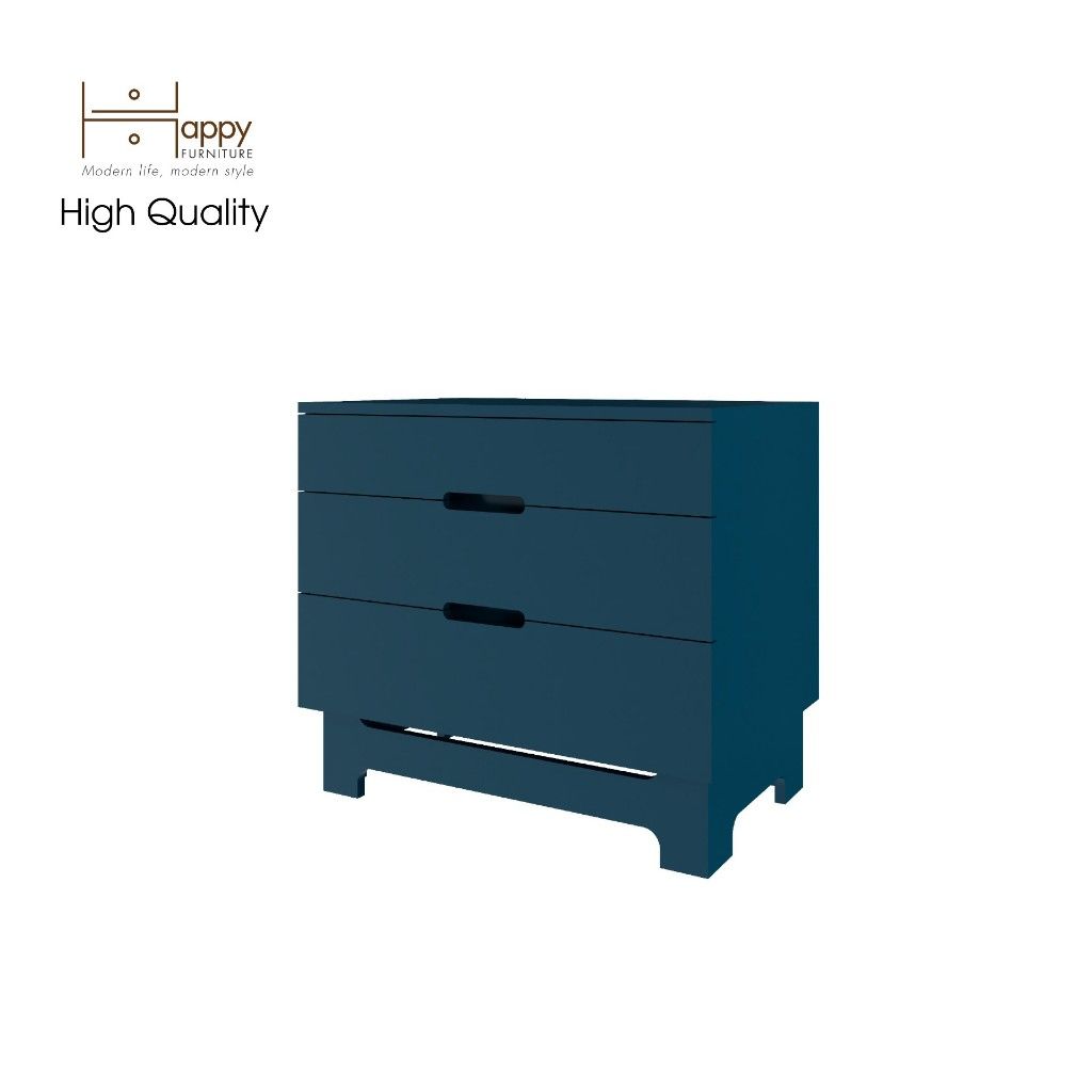 HAPPY FURNITURE , Tủ lưu trữ 3 ngăn kéo - MOLLY , THK_106 , 70cm x 45cm x 62cm