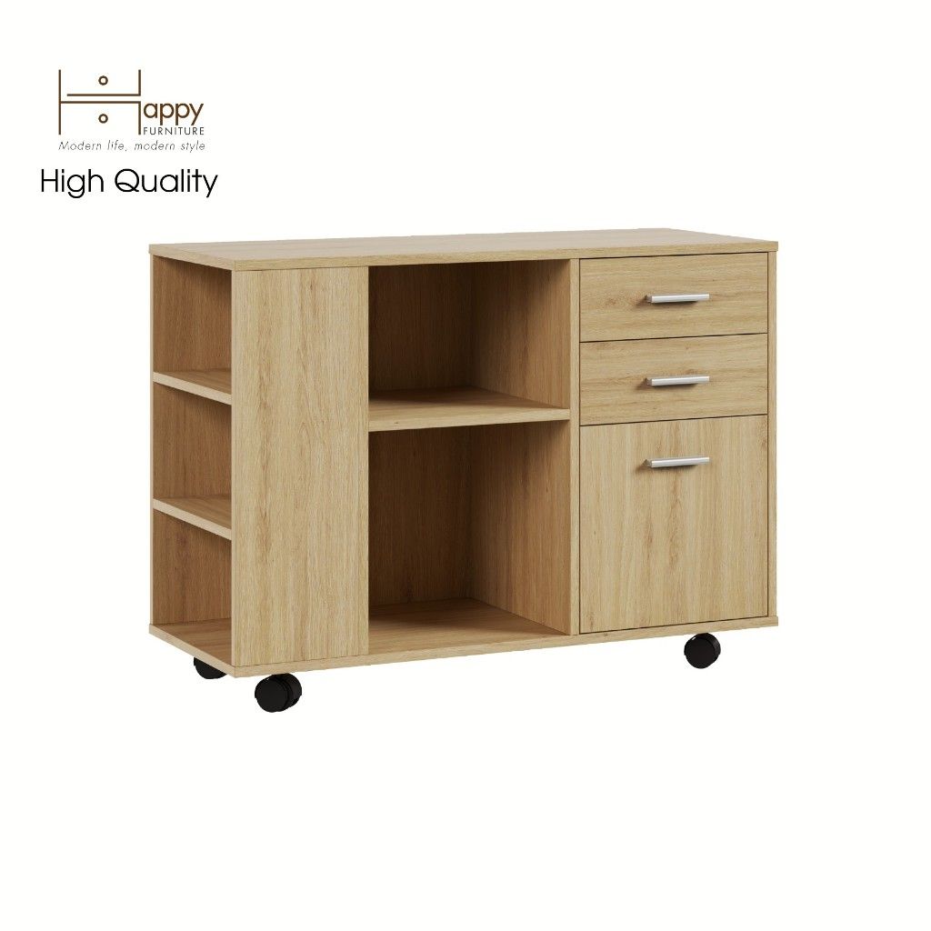 HAPPY FURNITURE , Tủ đựng hồ sơ kết hợp kệ sách - COMFEE , THK_017 , 100cm x 40cm x 66cm