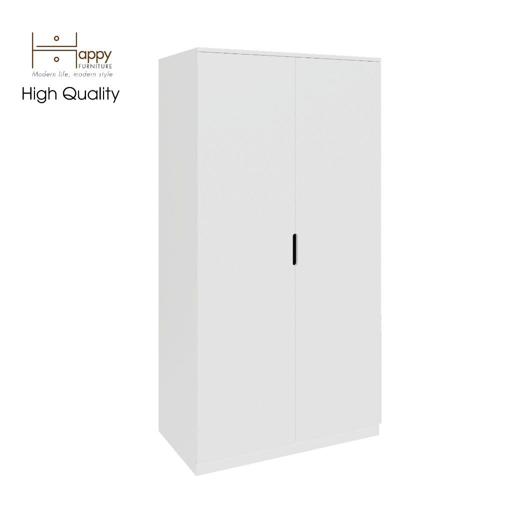 HAPPY FURNITURE , Tủ quần áo 2 cánh mở - MOLLY , TCM_108 , 90cm x 54cm x 176cm