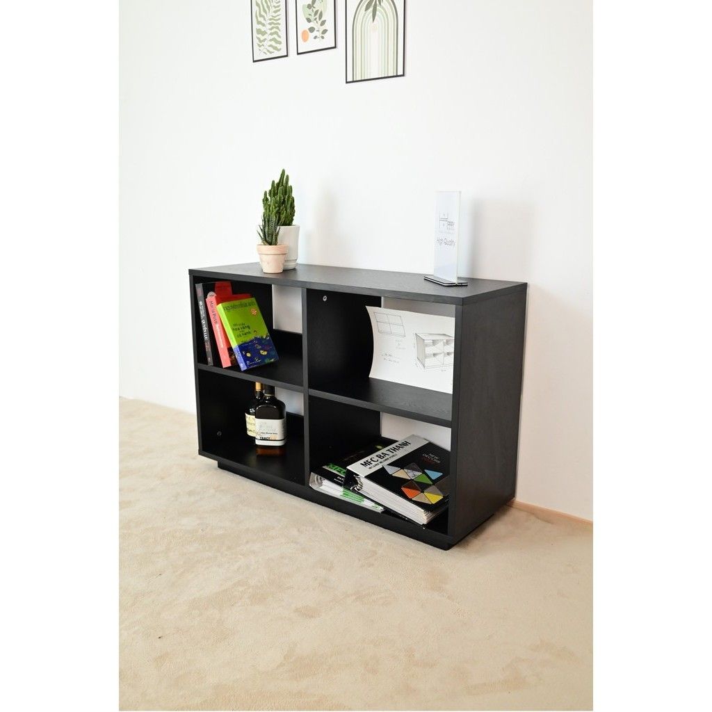 HAPPY FURNITURE , Kệ sách 4 ngăn - ZANE , KSA_035 , 90cm x 32cm x 62cm