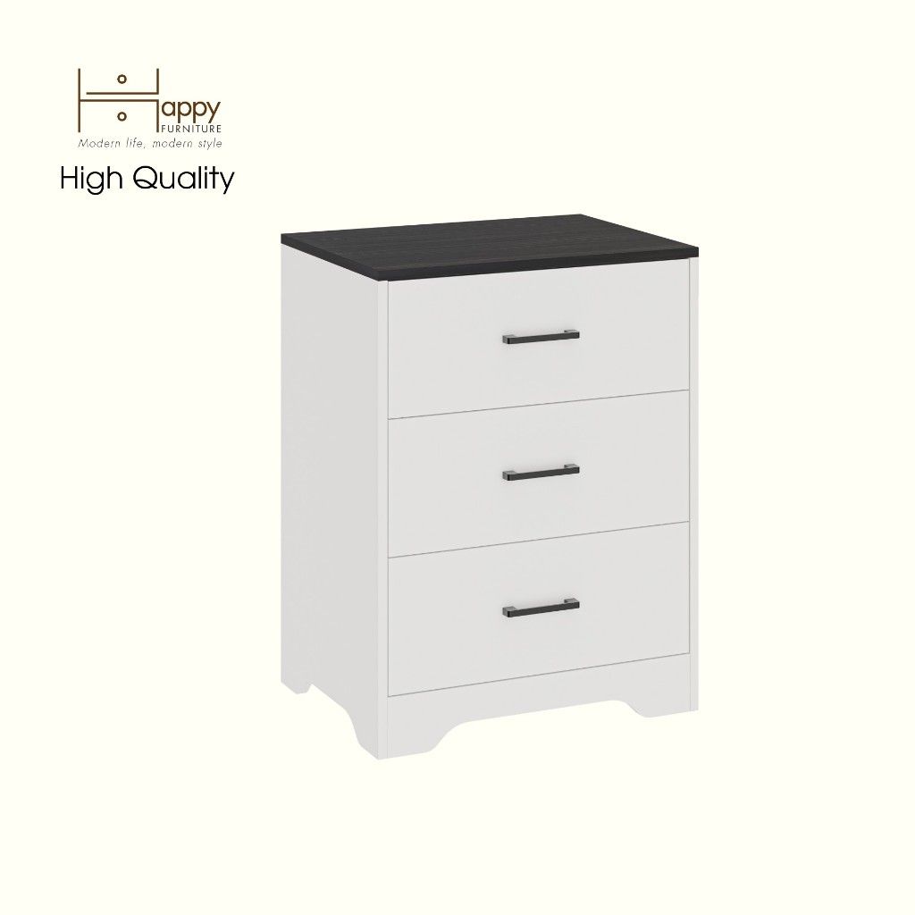 HAPPY FURNITURE , Tủ lưu trữ 3 ngăn kéo - SAFA , THK_328 , 60cm x 45cm x 80cm DxRxC